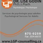 Entreprises 1 image DR LISE GODIN Psychologists dans Moncton NB