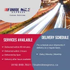 Business 2 image FINAL MILE EXPRESS Couriers & Messengers in Oakville ON