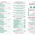Entreprises 1 image HAPPY LAM RESTAURANT Restaurants dans Gloucester ON