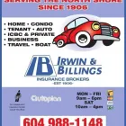 Business 1 image IRWIN & BILLINGS INSURANCE Legal & Financial Services in North Vancouver BC