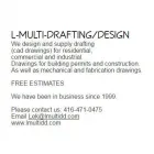 Entreprises 1 image L-MULTI DRAFTING/DESIGN Business & Professional Services dans Toronto ON
