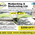 Business 4 image OSCO MUDJACKING & SHOTCRETING LTD Concrete Contractors in Edmonton AB
