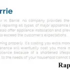 Entreprises 1 image RAPID APPLIANCE REPAIR Home Appliances Installation & Repair dans Barrie ON