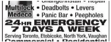 Business 1 image ENTERPRISE LOCKSMITH Locksmiths in Toronto ON