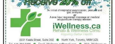 Entreprises 10 image IWELLNESS.CA REHAB & WELLNESS CLINIC Physiotherapists dans North York ON