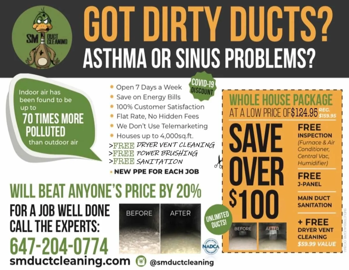 Business 13 image SM DUCT CLEANING - TORONTO